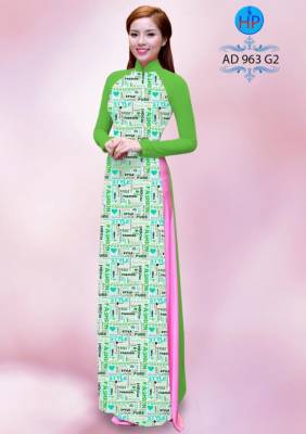 Vải áo dài hoa nhí-DT 1001