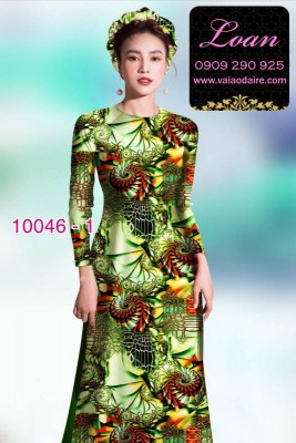 Vải áo dài hoa nhí-DT 10046