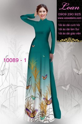 Vải áo dài hoa 3D-DT 10089