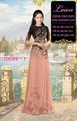 Vải áo dài hoa 3D-DT 10099