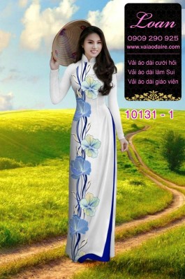 Vải áo dài hoa 3D-DT 10131