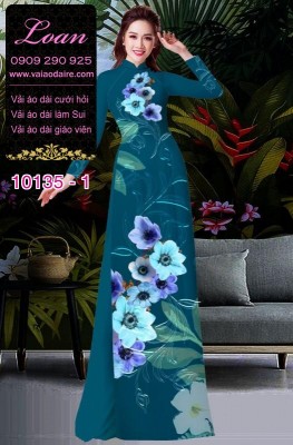 Vải áo dài hoa 3D-DT 10135