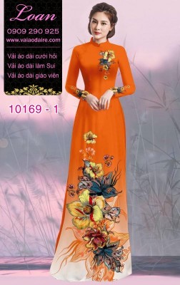 Vải áo dài hoa 3D-DT 10169