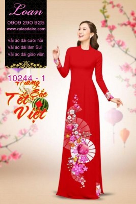 Vải áo dài tết-DT 10244