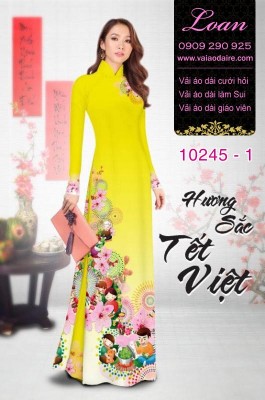 Vải áo dài tết-DT 10245