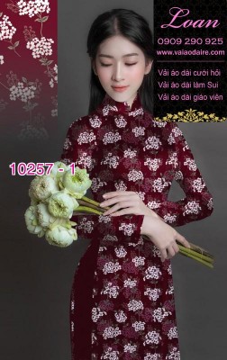 Vải áo dài hoa nhí-DT 10257