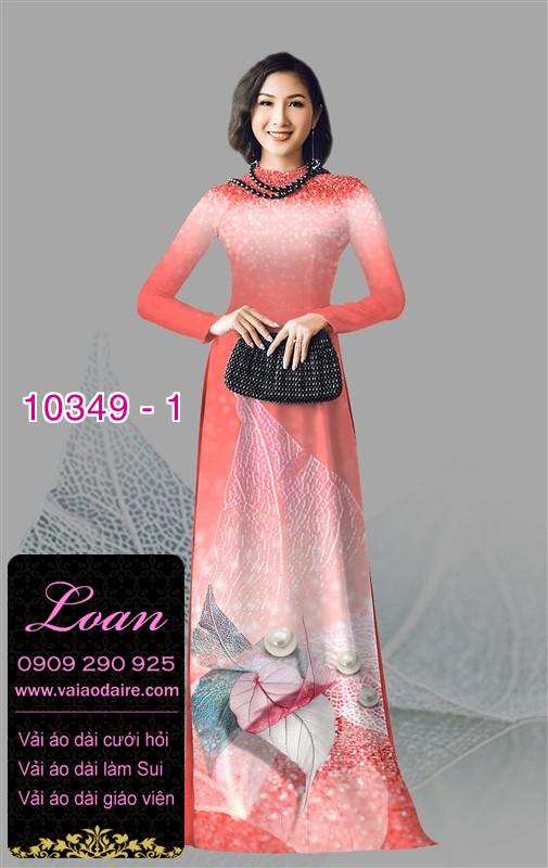 Vải áo dài hoa 3D.