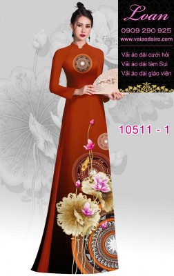 Vải áo dài hoa 3D-DT 10511