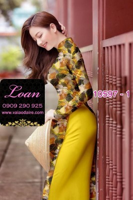 Vải áo dài hoa nhí-DT 10597