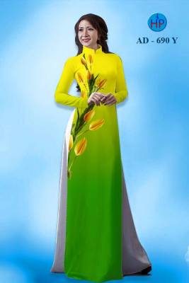 Vải áo dài Hoa 3D-DT 1060