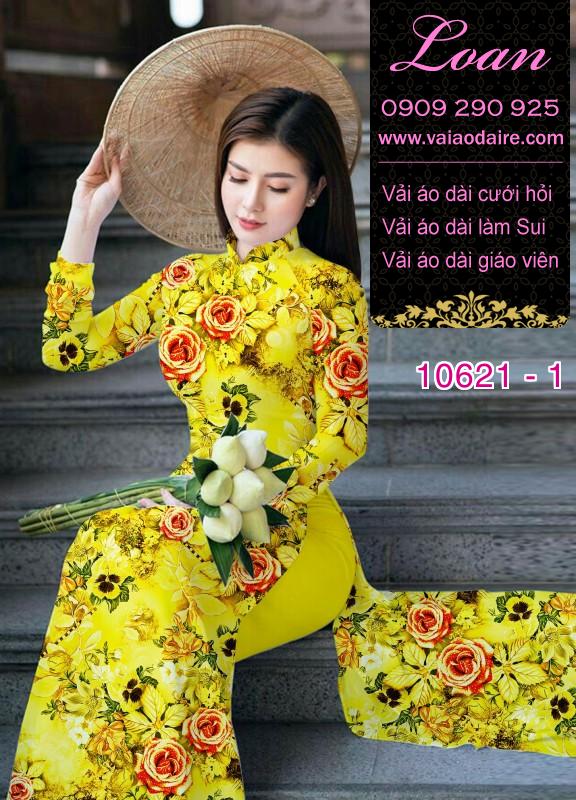 Vải áo dài hoa nhí