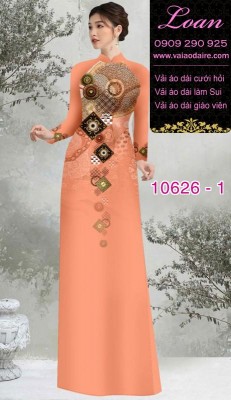 Vải áo dài hoa 3D-DT 10626