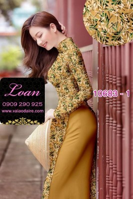 Vải áo dài hoa toàn thân-DT 10683