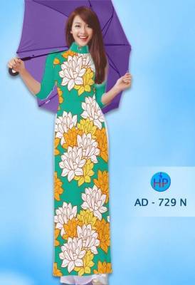 Vải áo dài hoa toàn thân-DT 1070