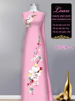 Vải áo dài hoa nhẹ nhàng-DT 10728