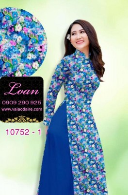 Vải áo dài hoa nhí-DT 10752
