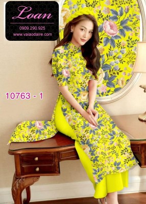Vải áo dài hoa nhí-DT 10763