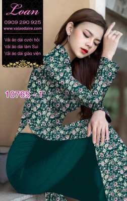 Vải áo dài hoa nhí-DT 10765