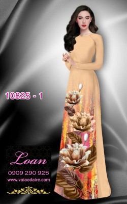 Vải áo dài hoa 3D-DT 10825