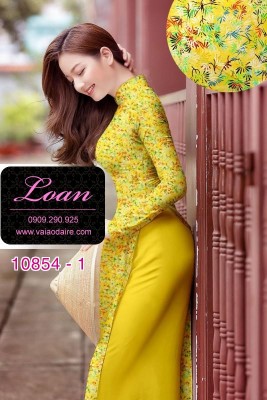 Vải áo dài hoa nhí-DT 10854