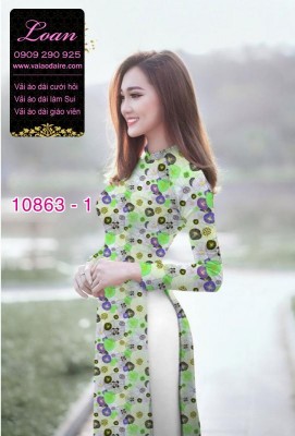 Vải áo dài hoa nhí-DT 10863