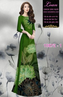 Vải áo dài hoa 3D-DT 10872