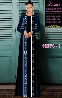 Vải áo dài chữ Gucci-DT 10874