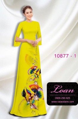 Vải áo dài hoa 3D-DT 10877