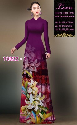 Vải áo dài hoa 3D-DT 10922