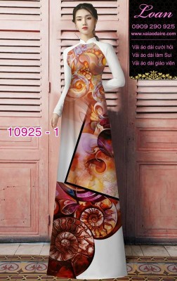 Vải áo dài hoa 3D-DT 10925