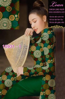 Vải áo dài hoa 3D-DT 10931