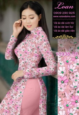 Vải áo dài hoa nhí-DT 10938