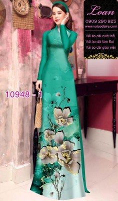Vải áo dài hoa 3D-DT 10948