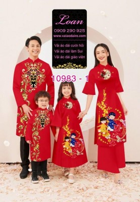 Vải áo dài tết cho gia đình-CT 10983