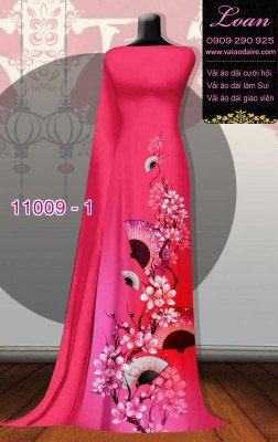 Vải áo dài hoa 3D-DT 11009