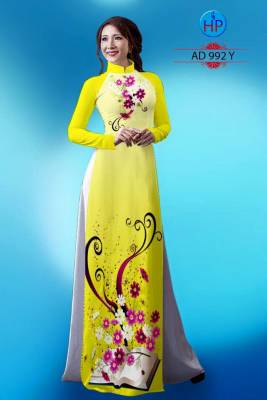 Vải áo dài hoa văn trên dưới-DT 1102