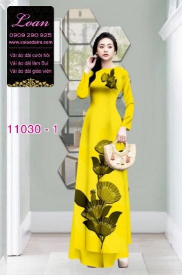 Vải áo dài hoa 3D-DT 11030