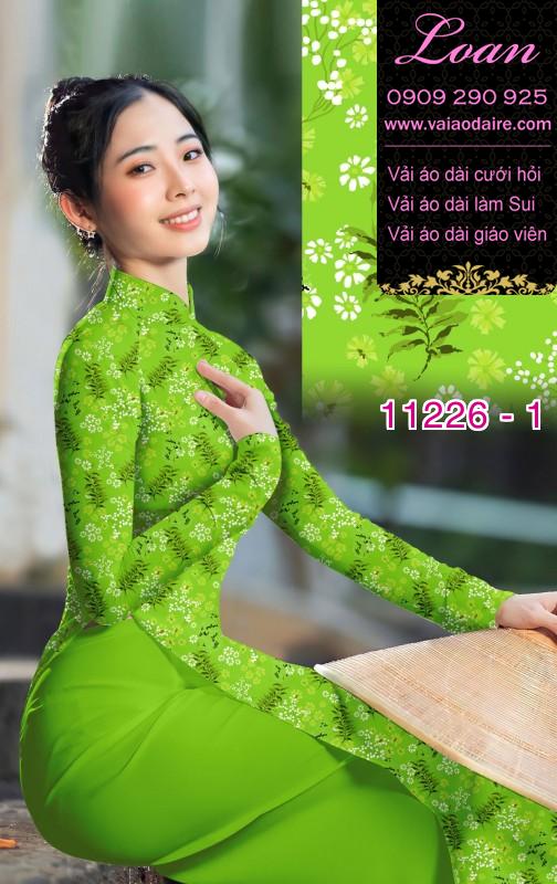 Vải áo dài hoa nhí