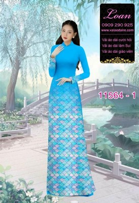 Vải áo dài hoa 3D-DT 11564