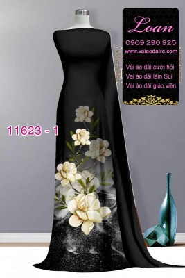 Vải áo dài in hoa 3D-DT 11623