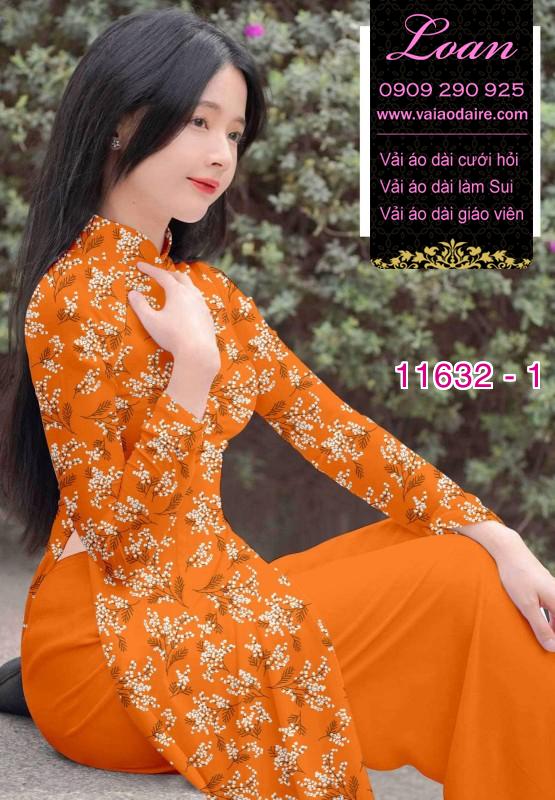 Vải áo dài hoa nhí