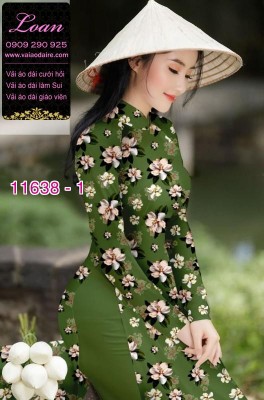 Vải áo dài hoa nhí-DT 11638