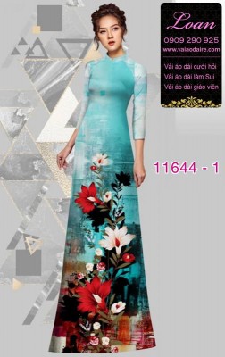 Vải áo dài hoa 3D-DT 11644