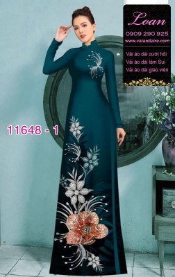Vải áo dài hoa 3D-DT 11648