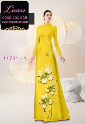 Vải áo dài hoa 3D-DT 11721
