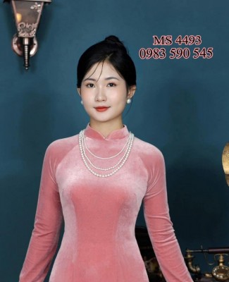 Vải áo dài nhung trơn-ADN 11832