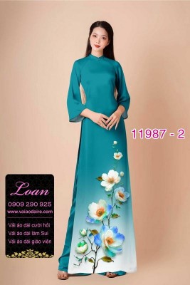 Vải áo dài in hoa 3D-DT 11987