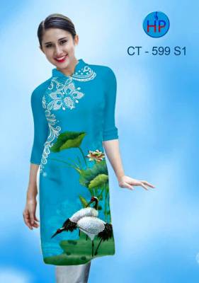 Vải áo dài Cách Tân hoa Sen-CT 1225