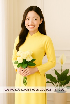Vải áo dài lụa màu trơn-LT 12395