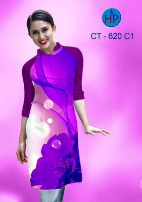 Vải áo dài Cách Tân hoa 3D-CT 1243